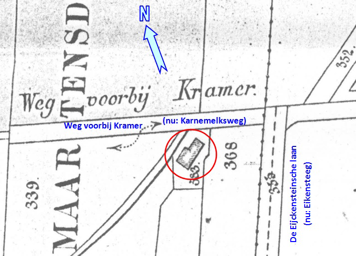 Kaart-1876-Huisje-Karnemelksweg