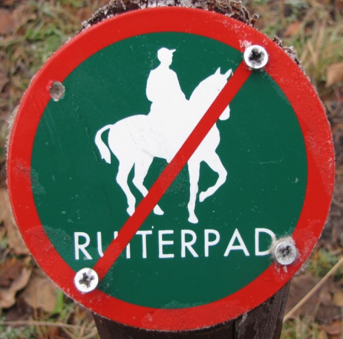 Paarden niet toegestaan 500